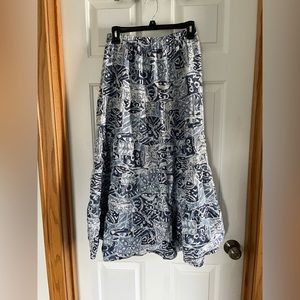 Boho Hippie Flowy Midi Skirt